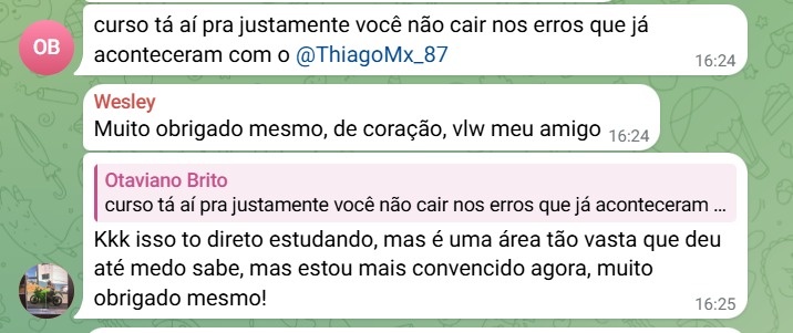 Feedback real de aluno do MGU PRO